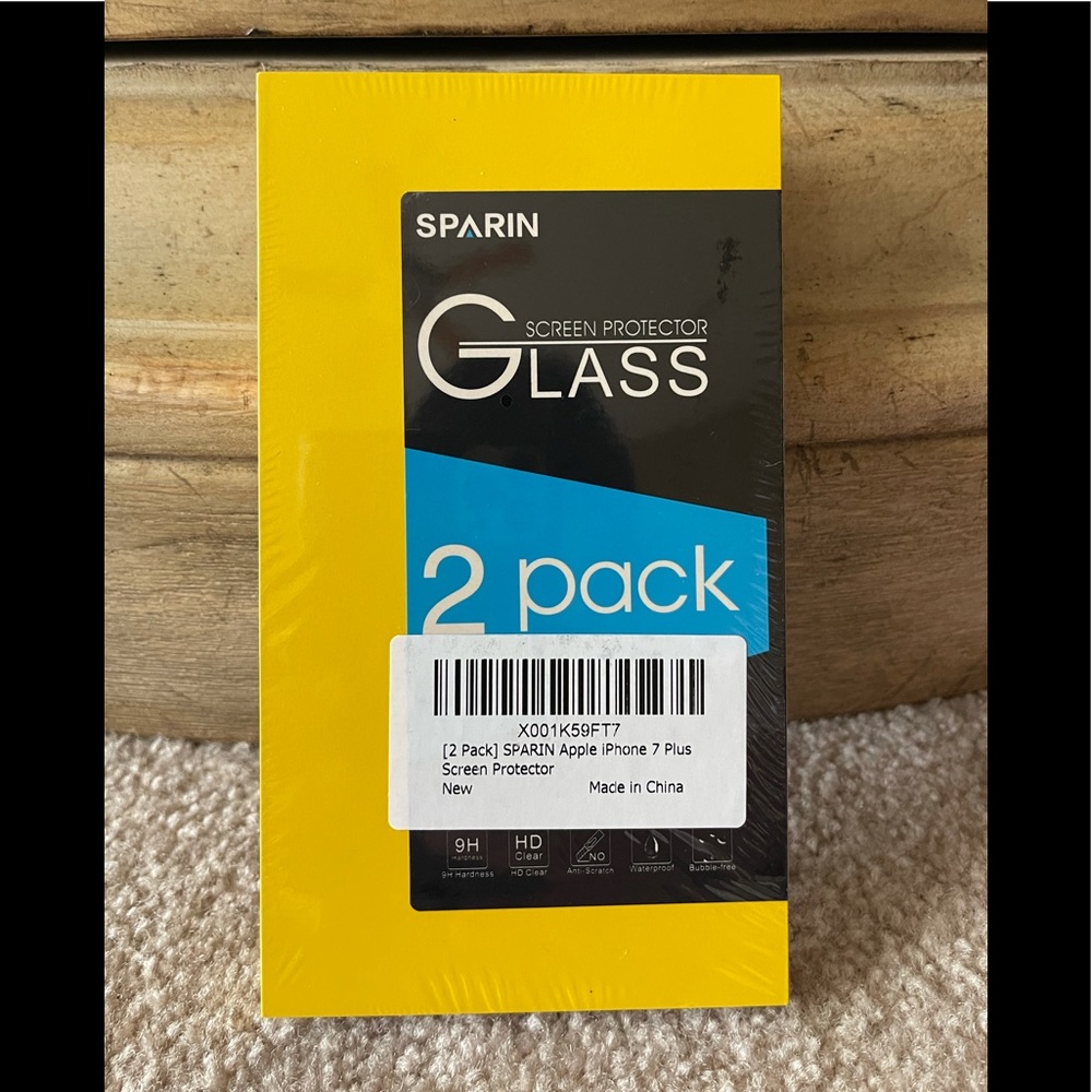 Sparin Glass Screen Protectors - 2 Pack, New